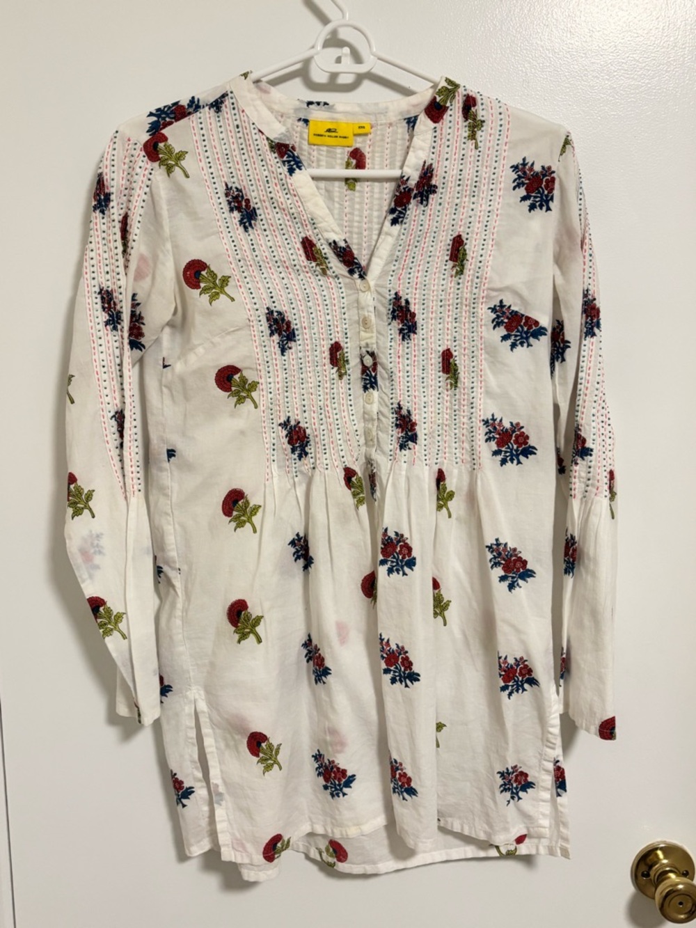 Roberta Roller Rabbit Floral Embroidered Tunic Top